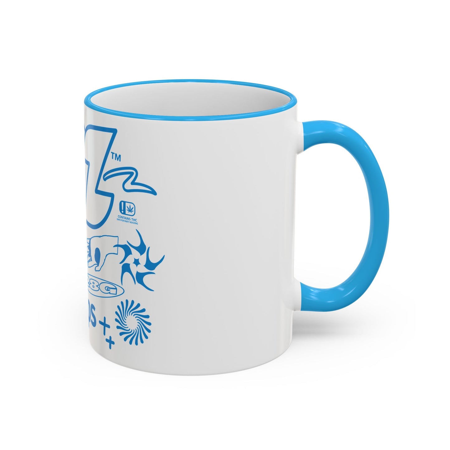 Only Zips Blue Rim Mug (11oz)