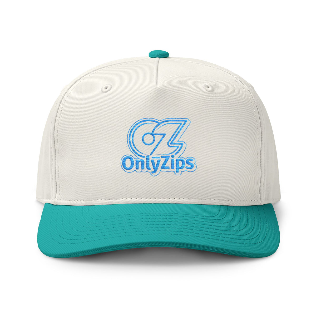 Only Zips Baseball Cap - Teal / Natural