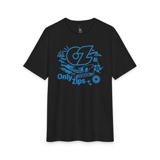 Only Zips Collage T-Shirt - Black
