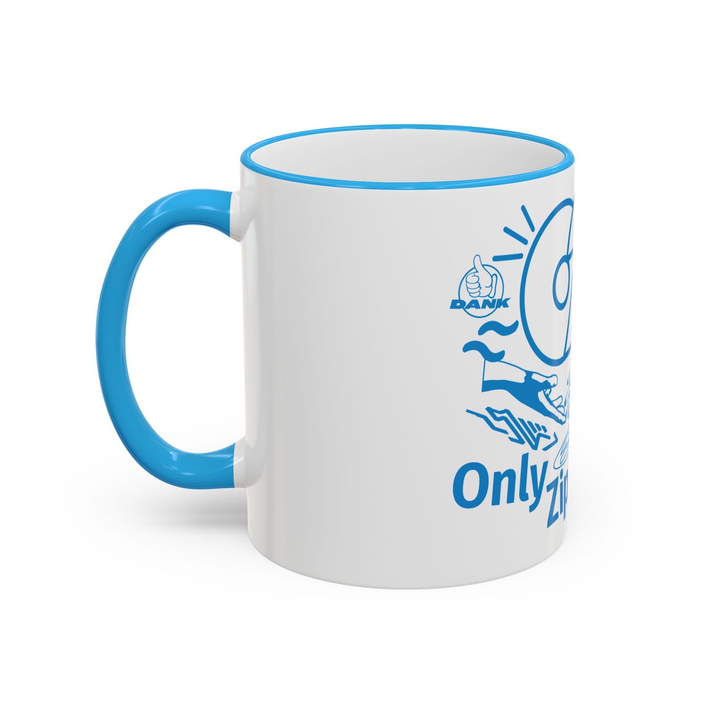 Only Zips Blue Rim Mug (11oz)