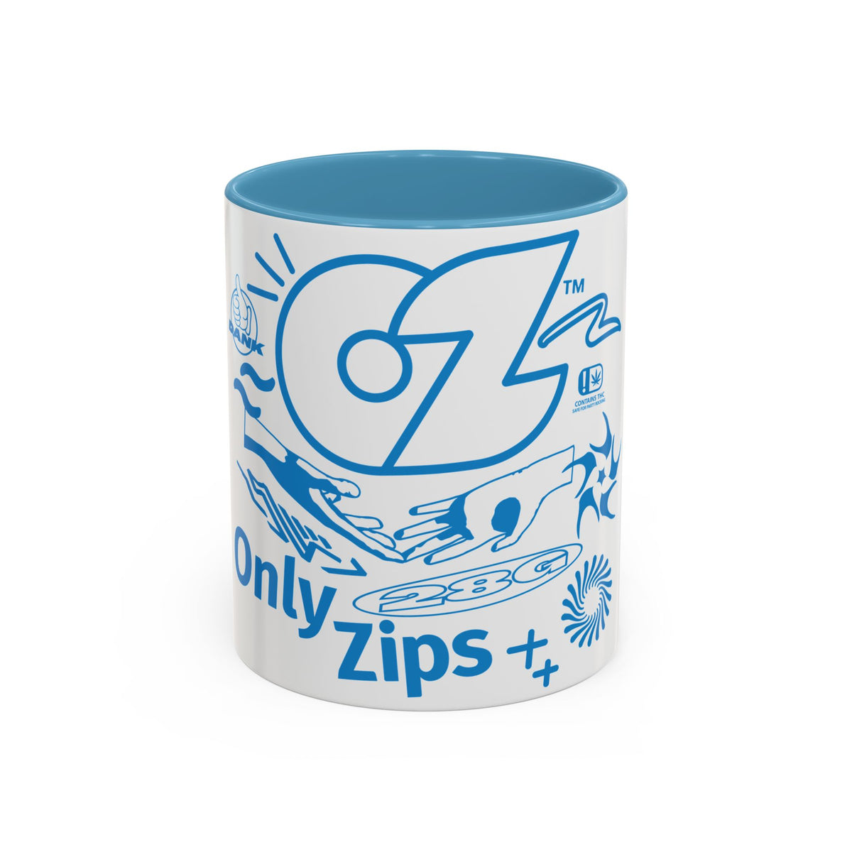 Only Zips Blue Accent Coffee Mug (11/15oz)