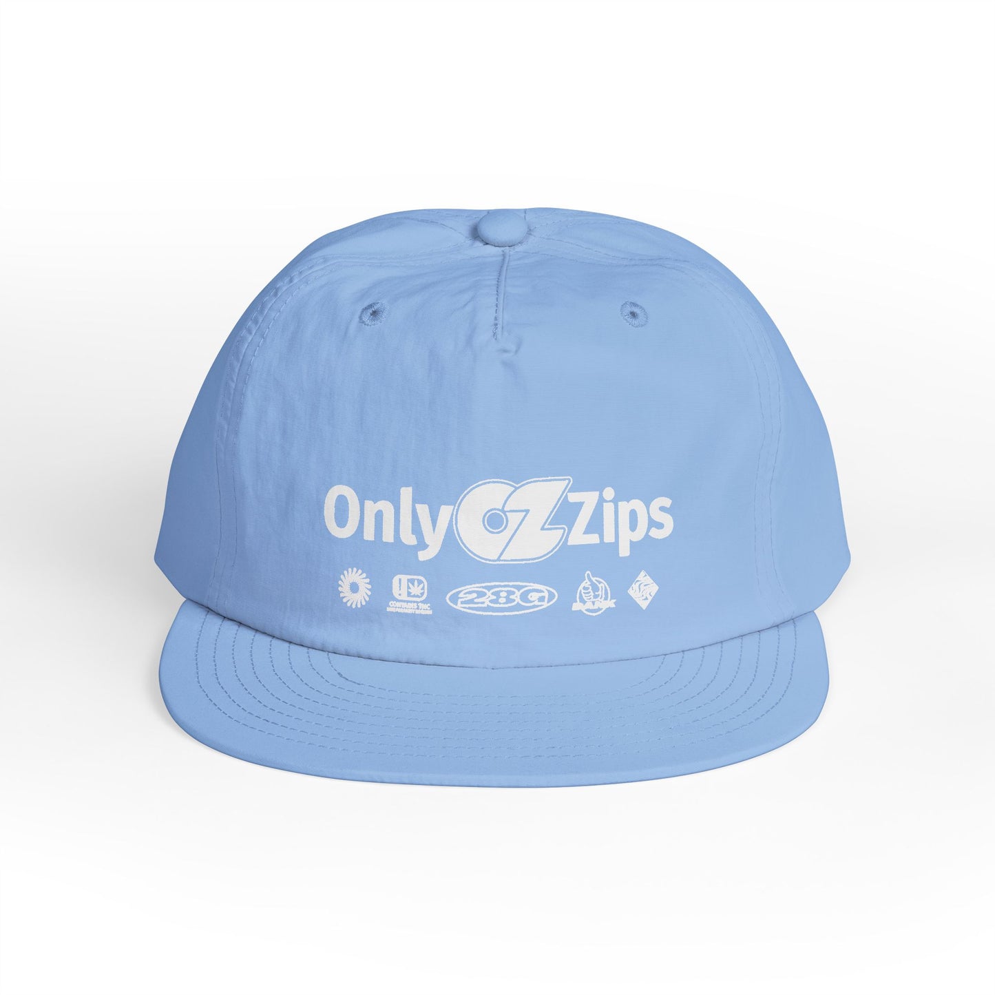 Only Zips Surf Cap - Carolina Blue
