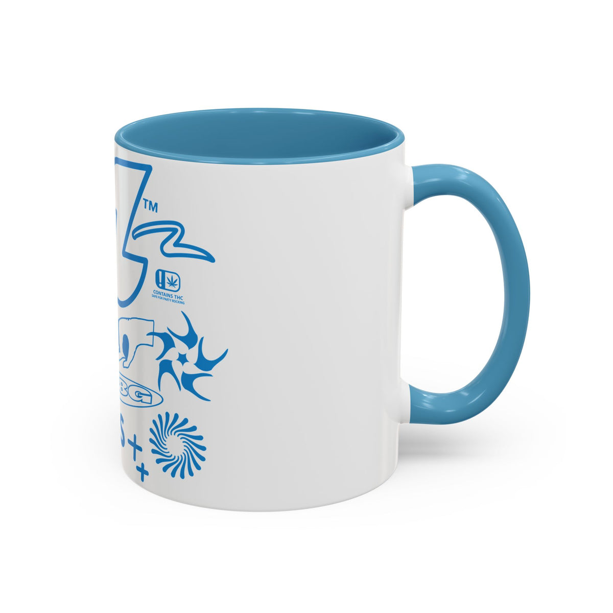 Only Zips Blue Accent Coffee Mug (11/15oz)