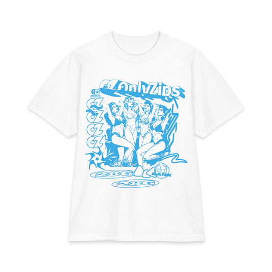 Only Zips Heavyweight Jamboree T-Shirt - White