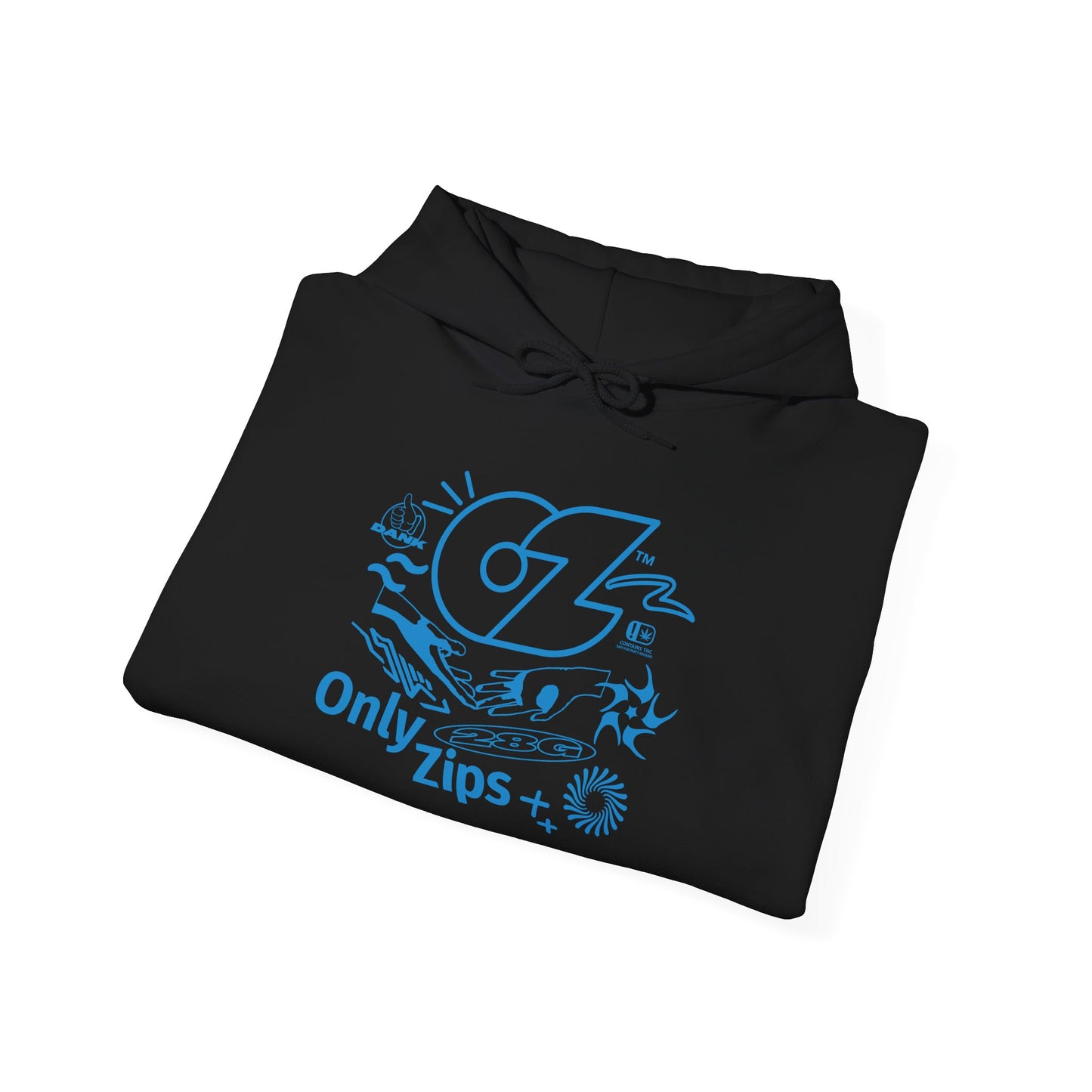 Only Zips Collage Hoodie - Black