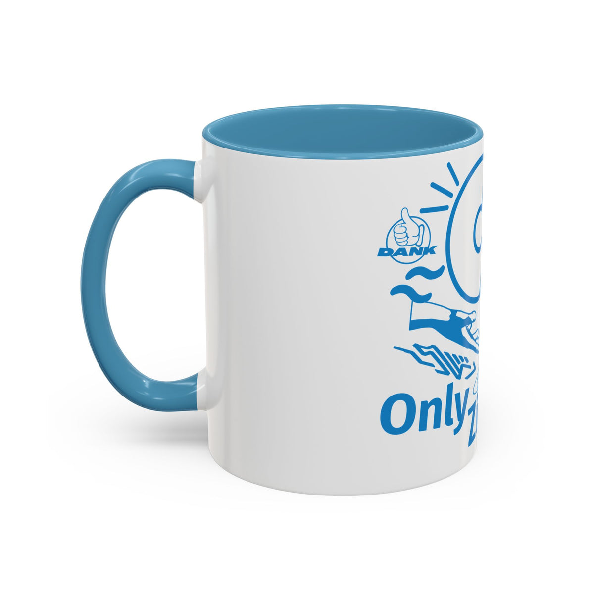 Only Zips Blue Accent Coffee Mug (11/15oz)