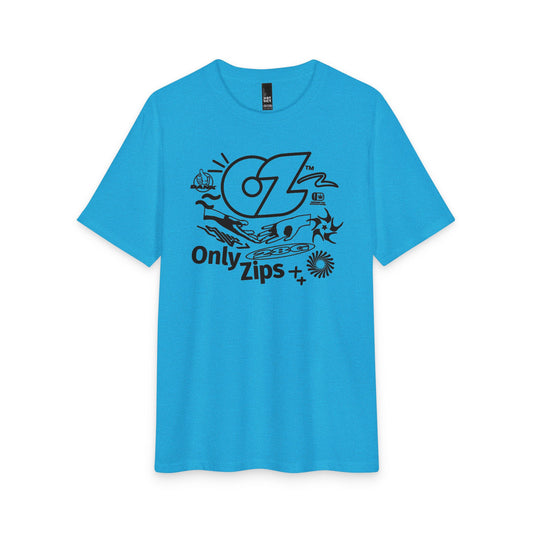 Only Zips Collage T-Shirt - Turqoise