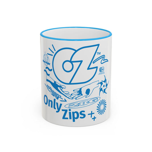 Only Zips Blue Rim Mug (11oz)